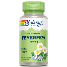 SOLARAY Feuille de Grande Camomille 380 mg vue de face du flacon
