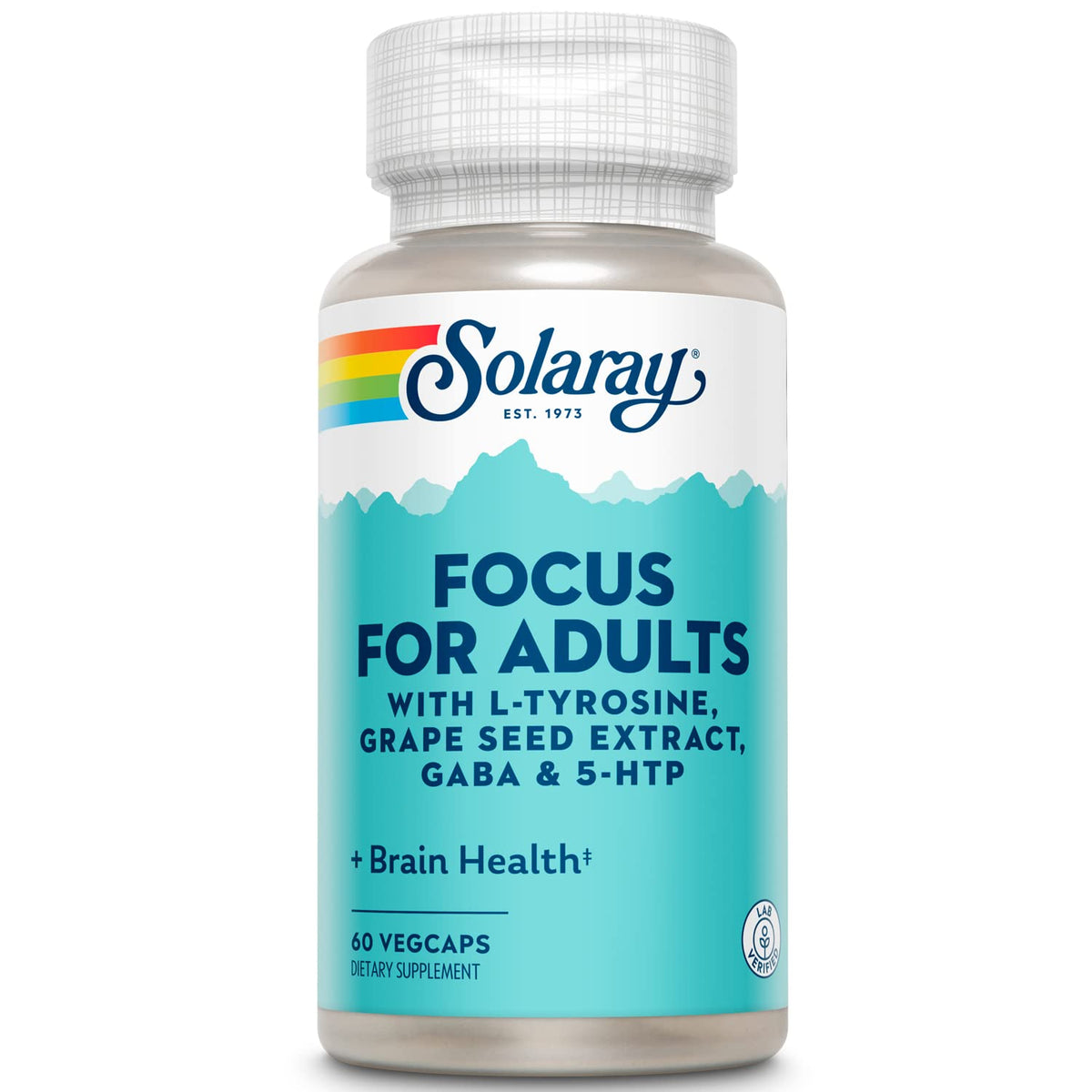 SOLARAY Focus pour Adultes 60 Capsules, vue de face