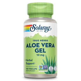 SOLARAY Gel d'Aloe Vera 2000mg Capsules, vue avant du flacon