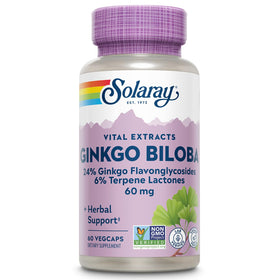 SOLARAY Ginkgo Biloba Extract présentation avant du flacon