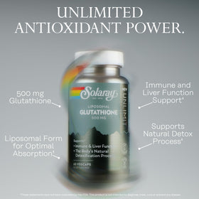SOLARAY Glutathione Liposomal 500 mg 30 VegCaps close-up of capsules