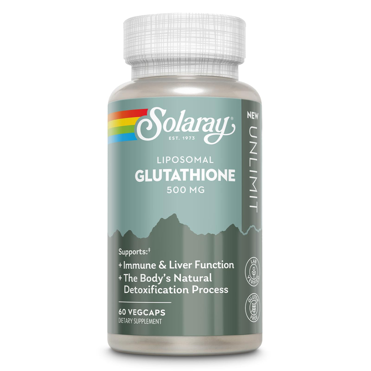 SOLARAY Glutathione Liposomal 500 mg 30 VegCaps packaging front view