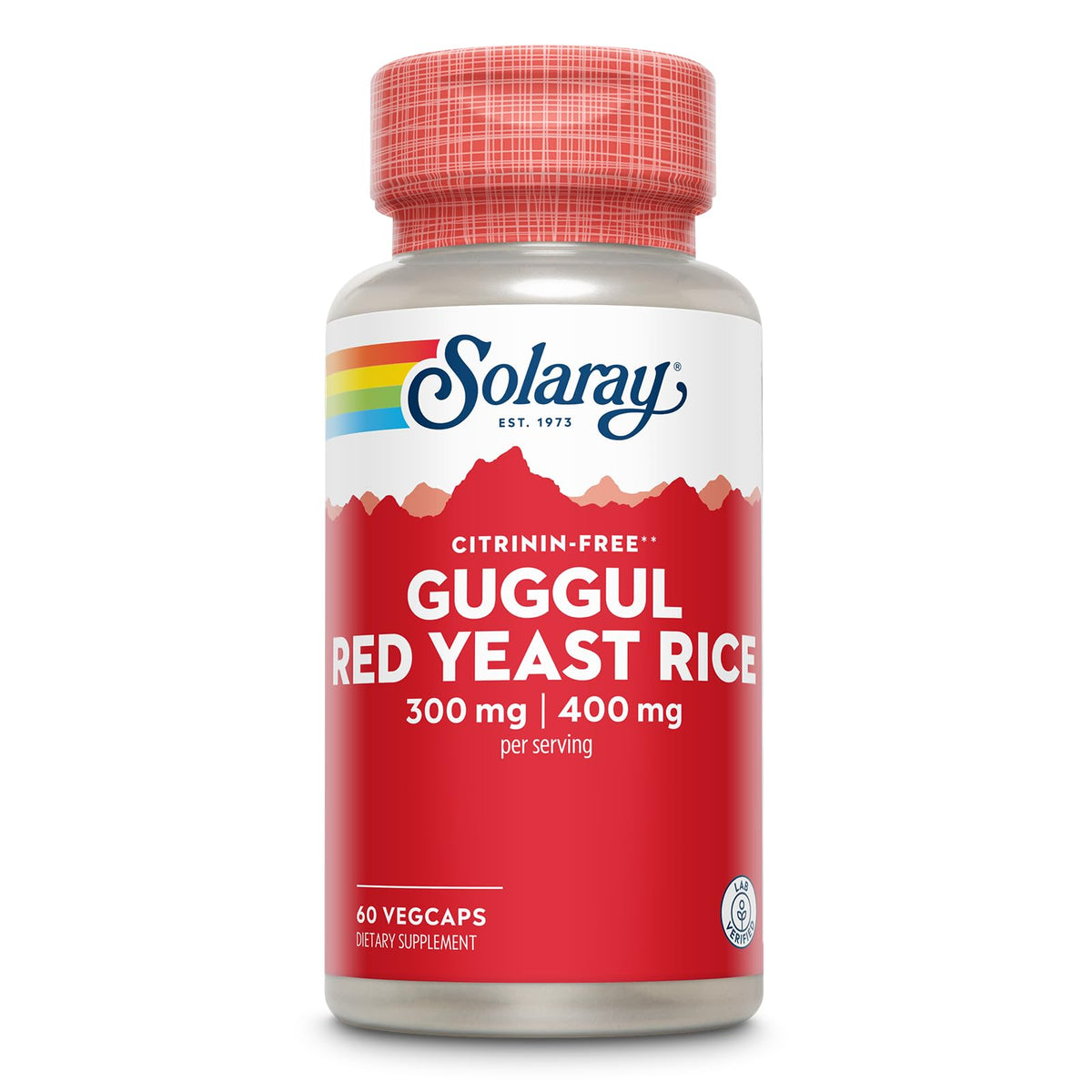 SOLARAY Guggul Gum Extract et Riz Rouge 30 Servings avant