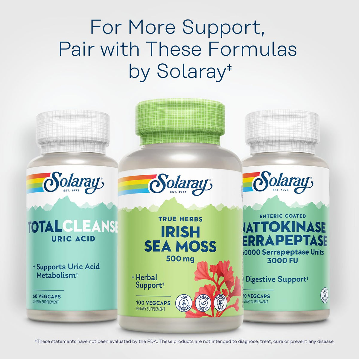 SOLARAY Irish Sea Moss gélules 500 mg dans un environnement naturel