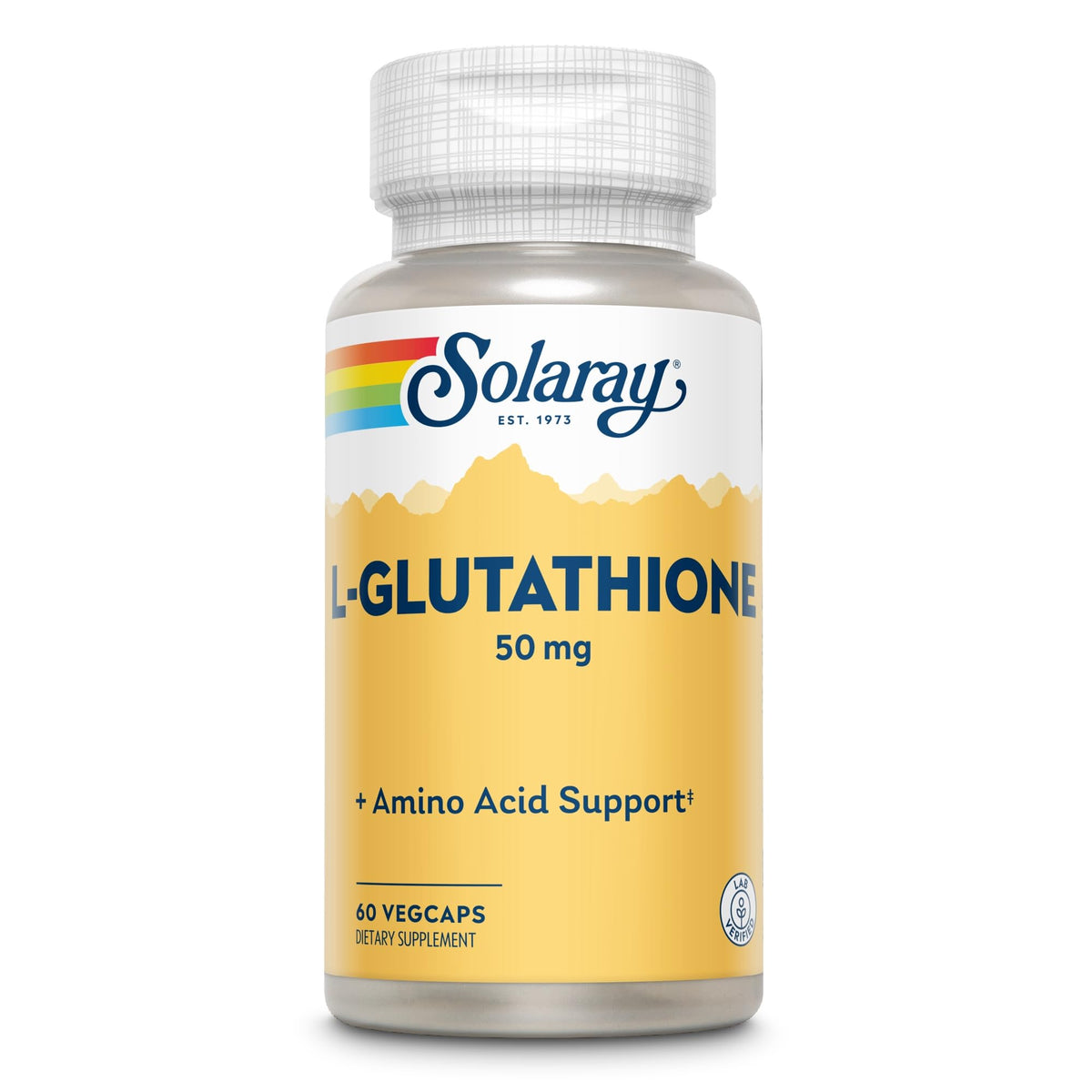 SOLARAY L-Glutathione 50 mg bouteille vue de face