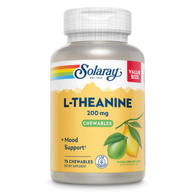 SOLARAY L-Theanine 200mg boîte de 75 chewables vue de face