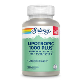 SOLARAY Lipotropic 1000 Plus 180 capsules vue de face