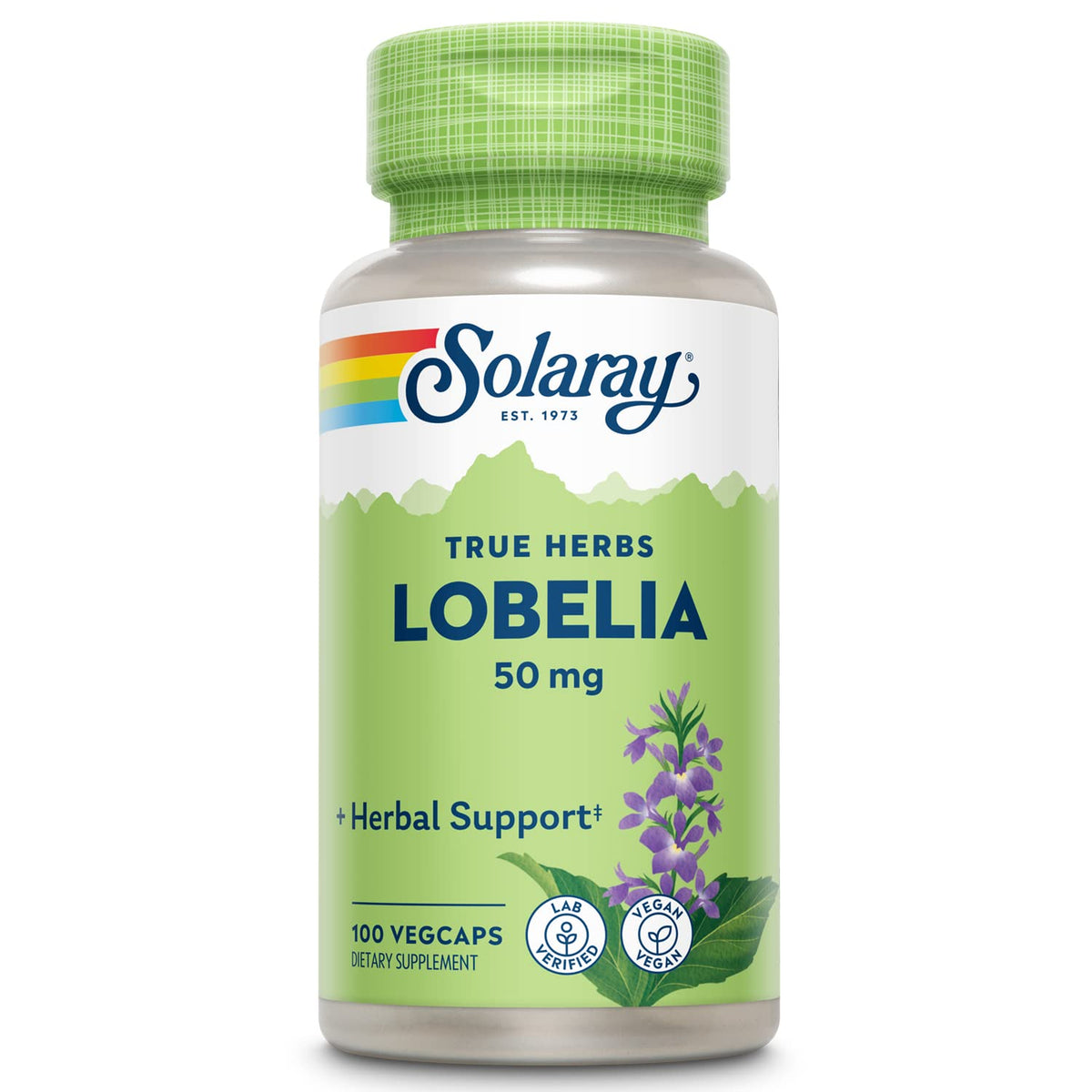 SOLARAY Lobelia Aerial 50mg vue de face avec étiquette