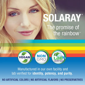 SOLARAY Luteine Triple Force 18 mg prise avec des baies
