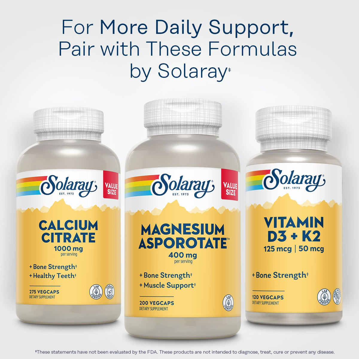 SOLARAY Magnésium Asporotate 400 mg capsules végétales ouvertes