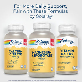 SOLARAY Magnésium Asporotate 400 mg capsules végétales ouvertes