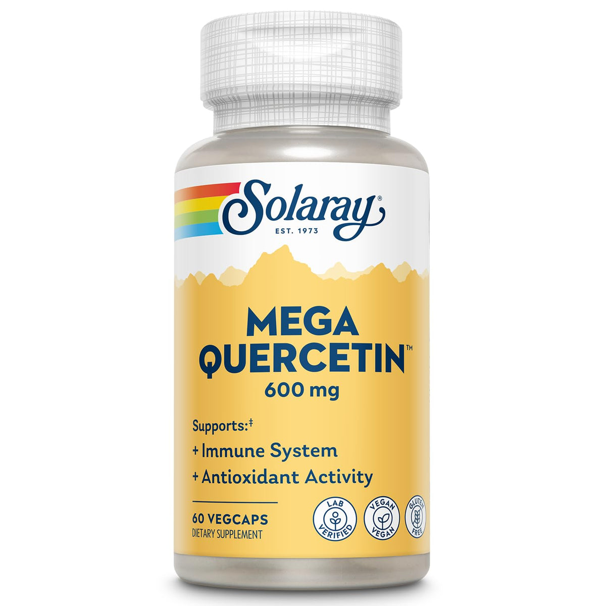 SOLARAY Mega Quercetin 600 mg flacon de 60 capsules végétales