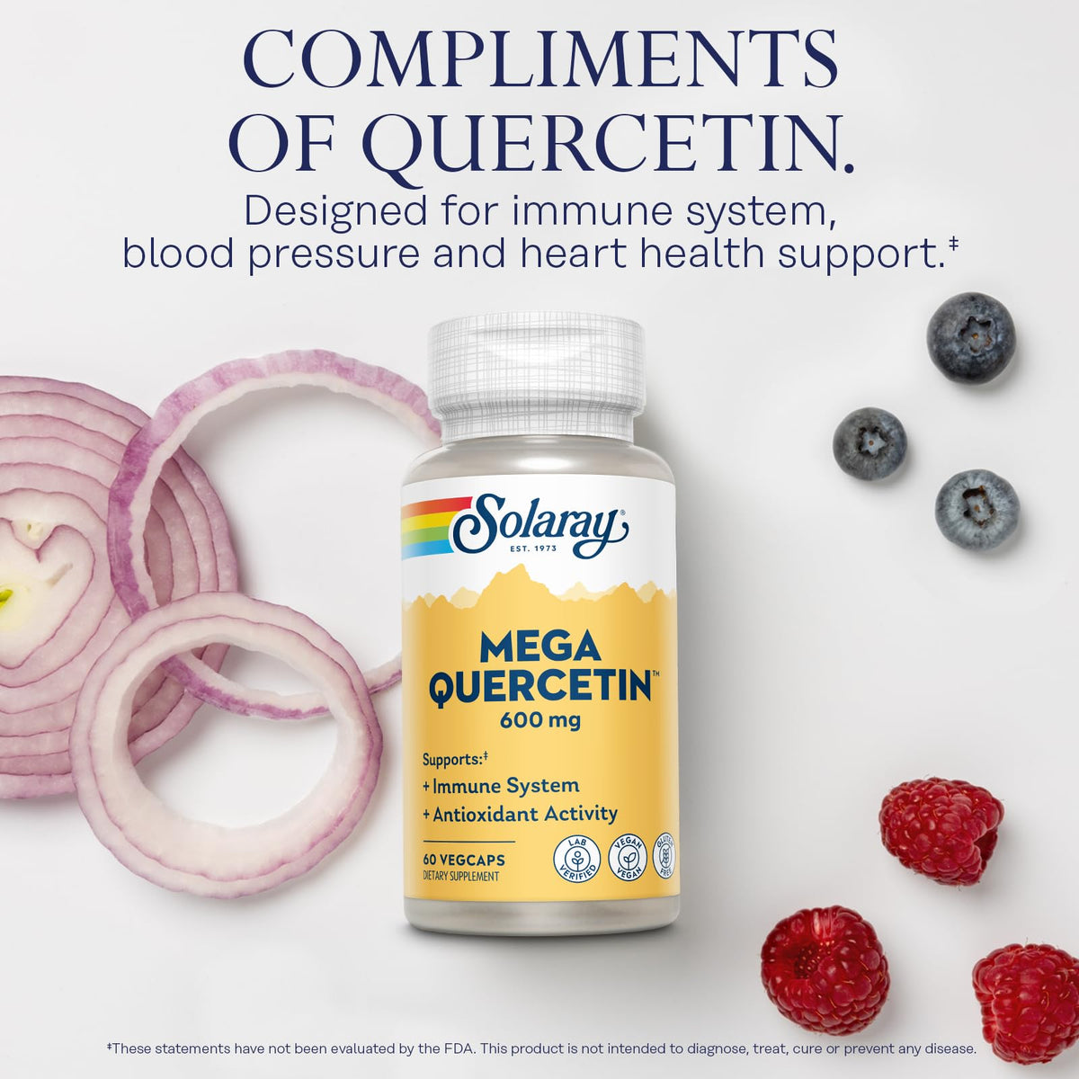 SOLARAY Mega Quercetin étiquette de produit