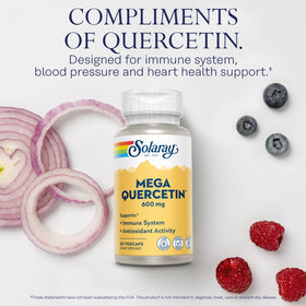 SOLARAY Mega Quercetin étiquette de produit