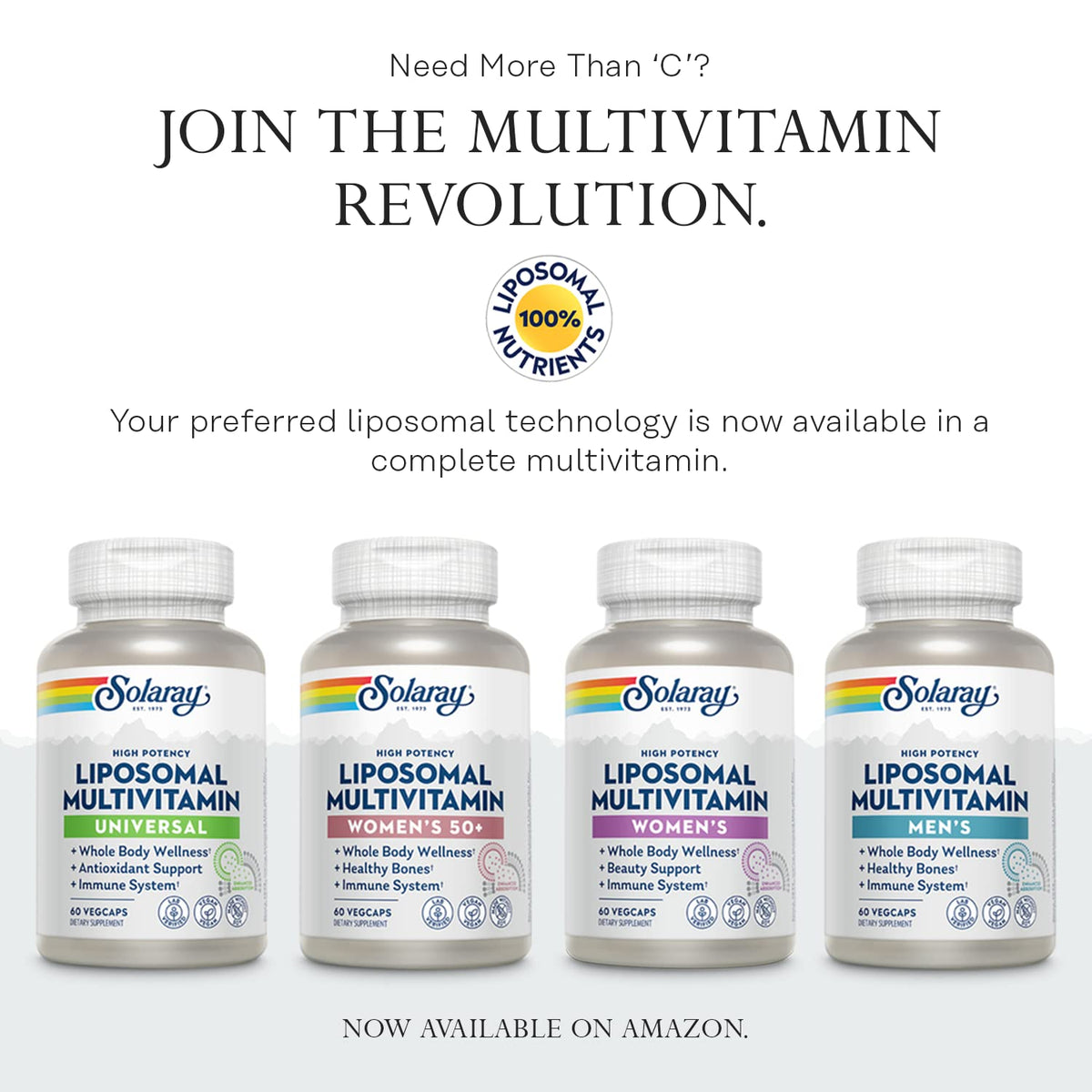 SOLARAY Mega Vitamin B-Stress affiché avec des éléments naturels