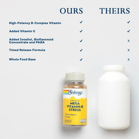 SOLARAY Mega Vitamin B-Stress avec vitamine C