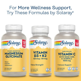 SOLARAY Mega Vitamine B-Stress avec des éléments naturels