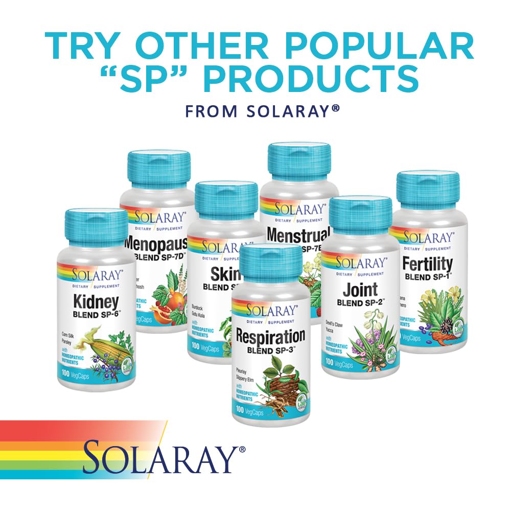 SOLARAY Mélange de Plantes Femmes SP-7C sur une table en bois