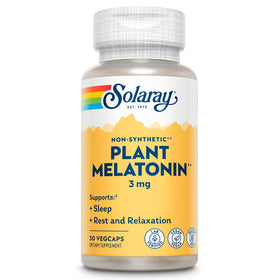 SOLARAY Mélatonine Végétale 3mg gélules végétales vues de face