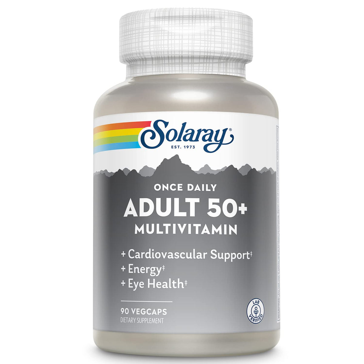 SOLARAY Multivitamines Complètes 50 Plus 90 VegCaps vue de face