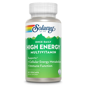 SOLARAY Multivitamines Énergie Élevée 60 VegCaps vue de face