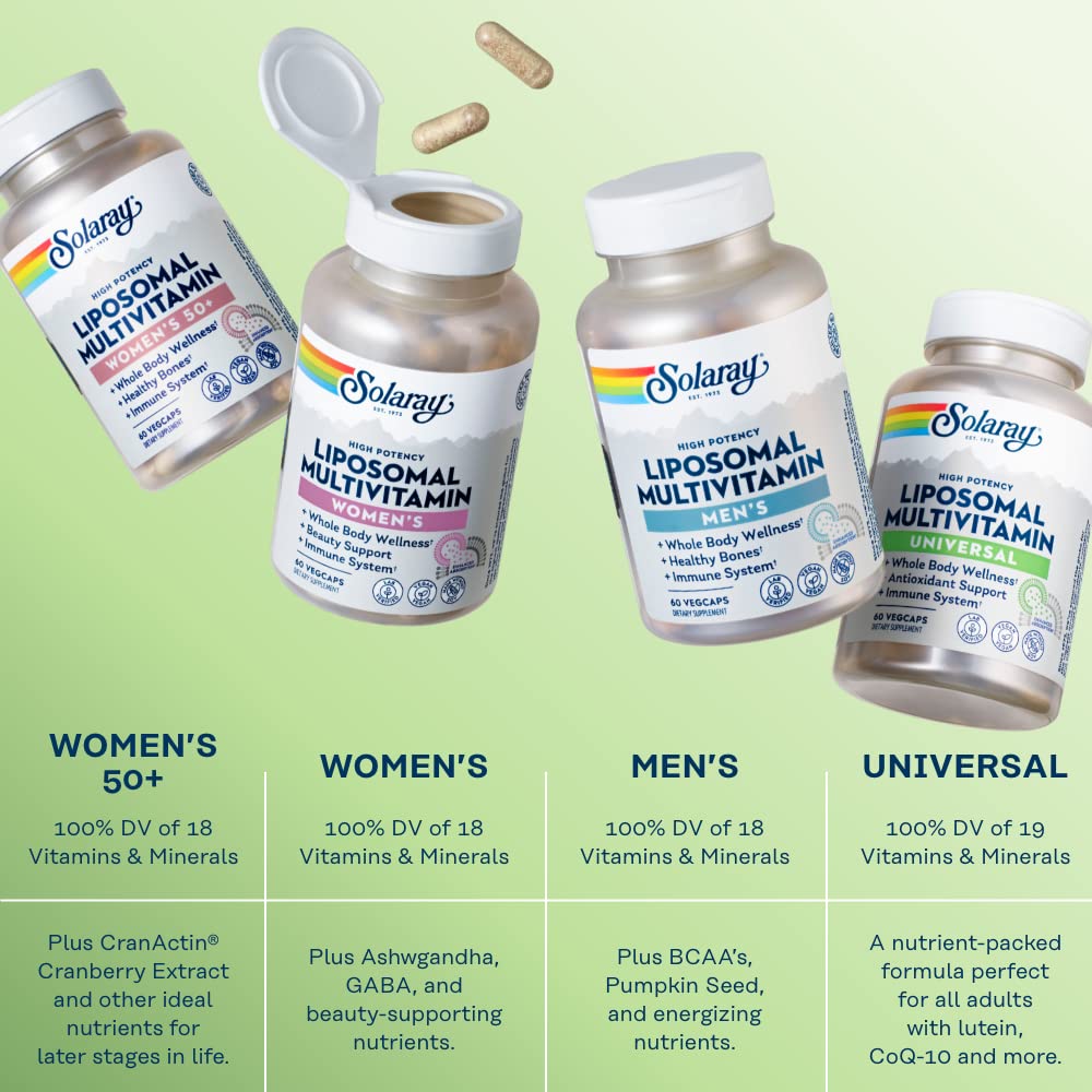 SOLARAY Multivitamines Liposomales avec des ingrédients naturels