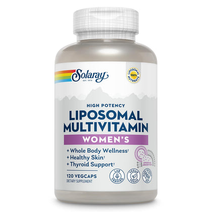 SOLARAY Multivitamines Liposomales pour Femmes, 60 VegCaps, vue de face