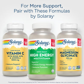 SOLARAY Multivitamines sur table en bois