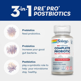 SOLARAY Mycrobiome Complete Probiotique 60 VegCaps capsules