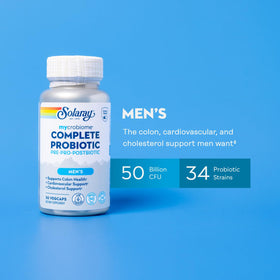 SOLARAY Mycrobiome Complète Probiotiques Homme 30 VegCaps capsules