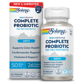SOLARAY Mycrobiome Complète Probiotiques Homme 30 VegCaps vue de face