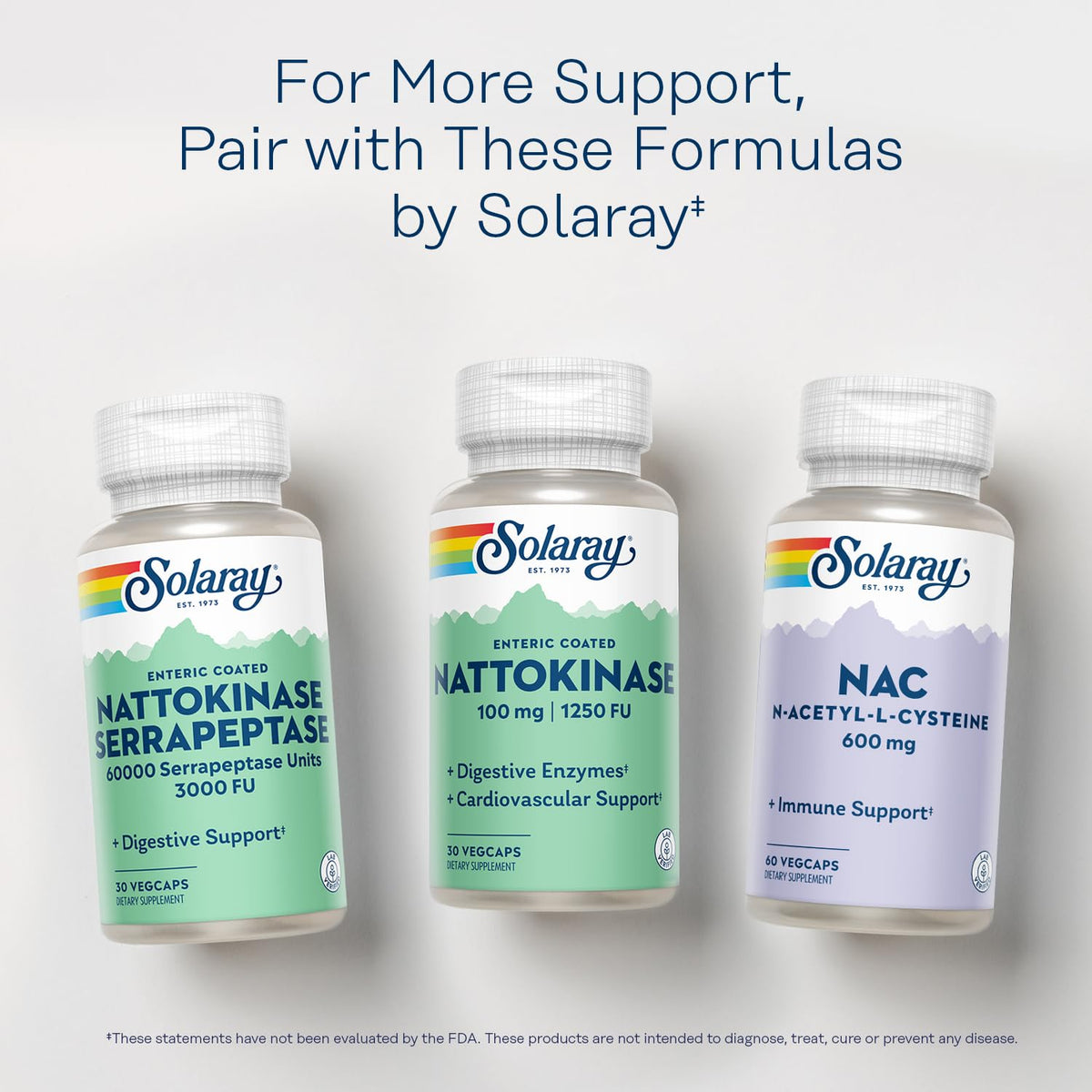 SOLARAY Nattokinase 1250 FU dans son emballage