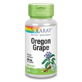 SOLARAY Oregon Grape Root Capsules 400 mg front view