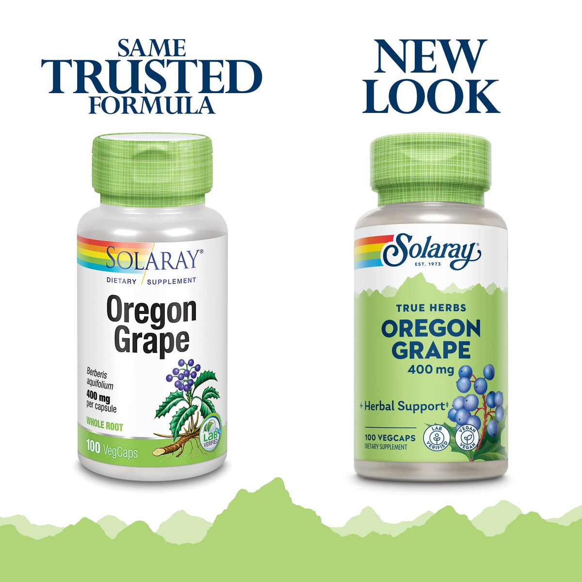 SOLARAY Oregon Grape Root Capsules 400 mg packaging