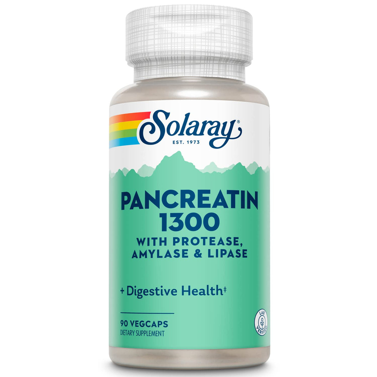 SOLARAY Pancreatin 1300 90 VegCaps vue avant
