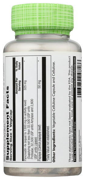 SOLARAY Pancreatin 1300 capsules végétales