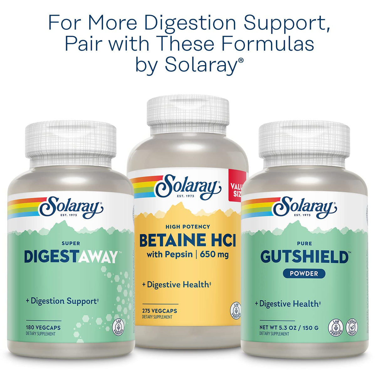 SOLARAY Pancreatin 1300 vue de près des capsules