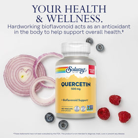 SOLARAY Quercetin 500 mg 180 VegCaps vue arrière