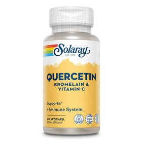 SOLARAY Quercétine Bromélaïne Vitamine C 60 capsules vue de face
