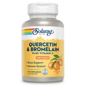 SOLARAY Quercétine Bromélaïne Vitamine C 90 Chewables en vue de face
