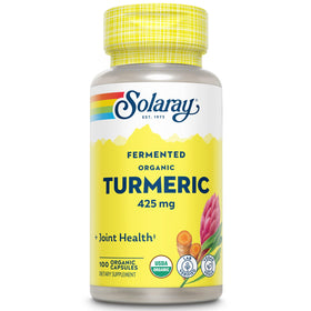 SOLARAY Racine de Curcuma Fermentée 500mg 100 VegCaps vue avant