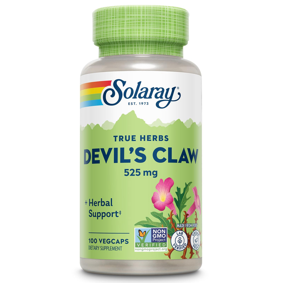 SOLARAY Racine de Griffe du Diable 525 mg boîte avant