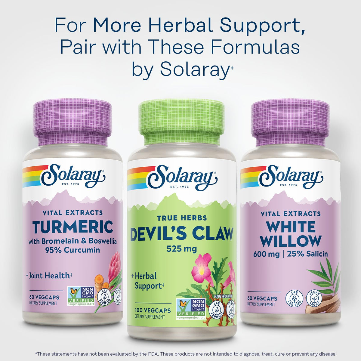 SOLARAY Racine de Griffe du Diable 525 mg capsule individuelle