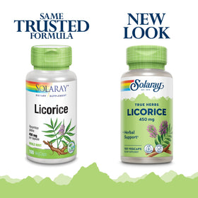 SOLARAY Racine de Réglisse 450mg 100 VegCaps arrière