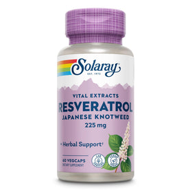 SOLARAY Resvératrol Triple Force 225mg 60 Capsules - vue avant