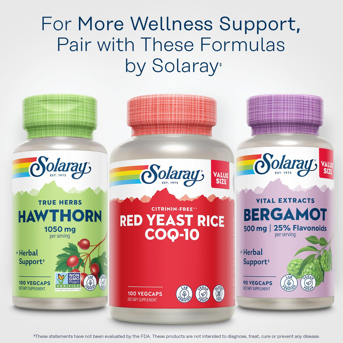 SOLARAY Riz de Levure Rouge 100 VegCaps vue latérale