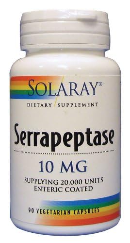 SOLARAY Serrapeptase 10 mg 90 Veg Caps - présentation du produit