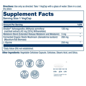 SOLARAY SharpMind Sleep 3mg Melatonine, vue arrière