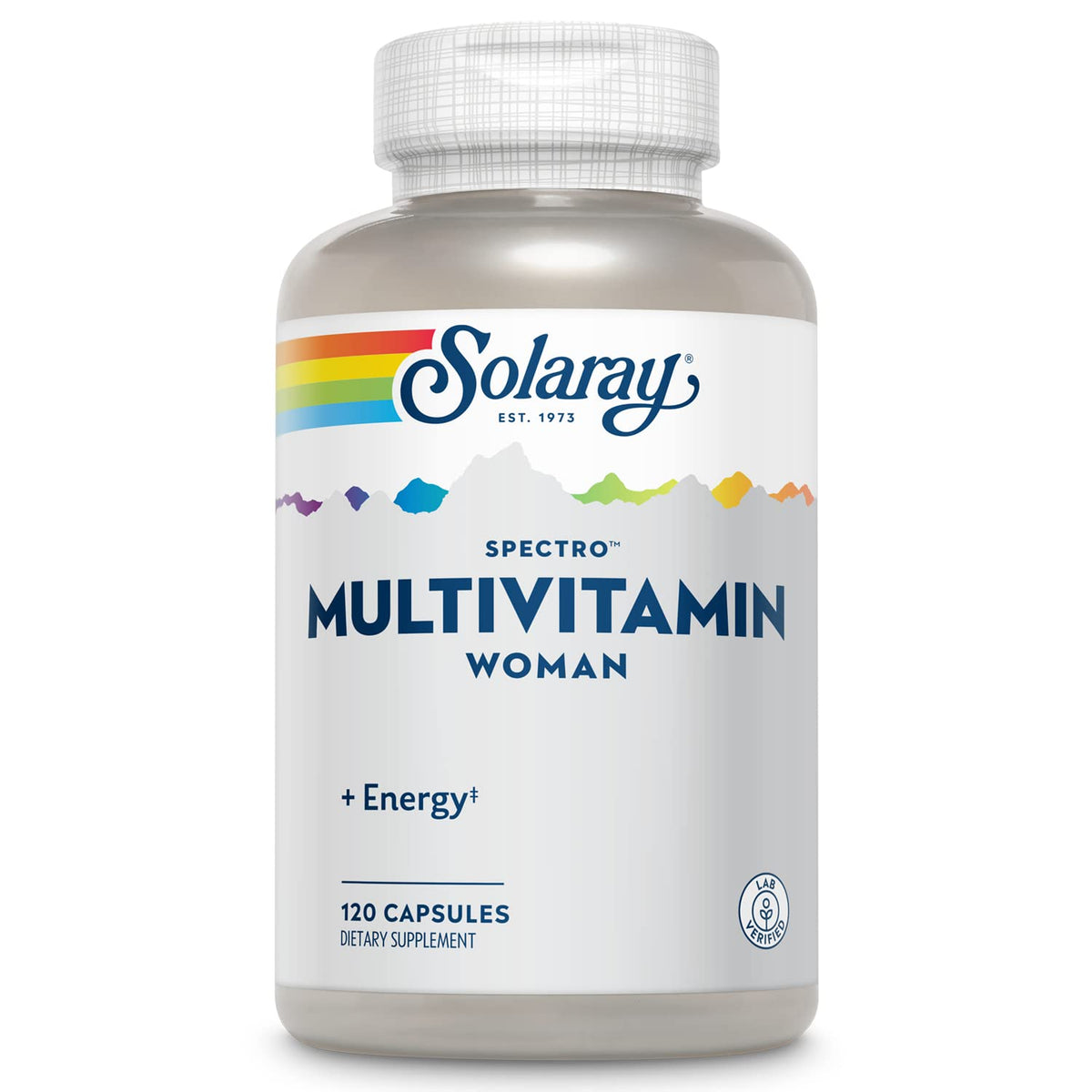 SOLARAY Spectro Energy Multivitamin Femme 120 capsules, vue de face