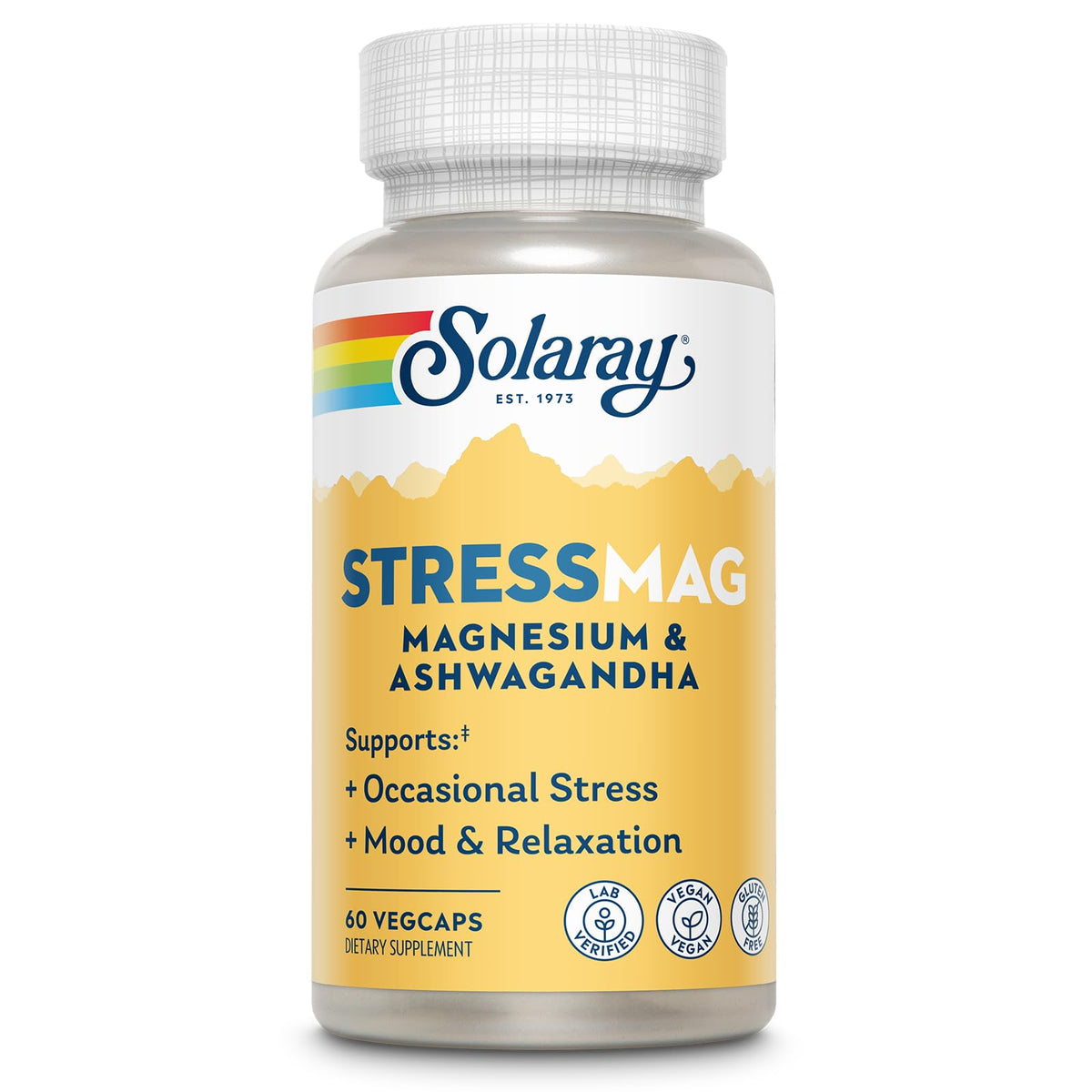 SOLARAY StressMag flacon de 30 capsules végétales